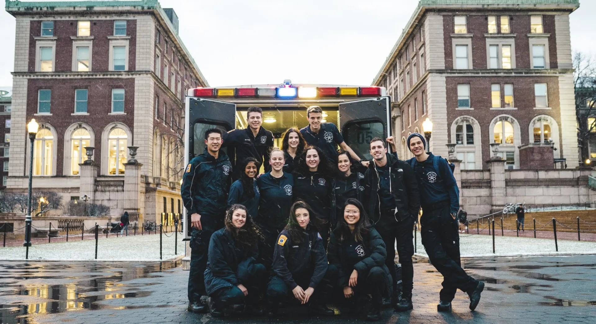 CUEMS members with ambulance 05 