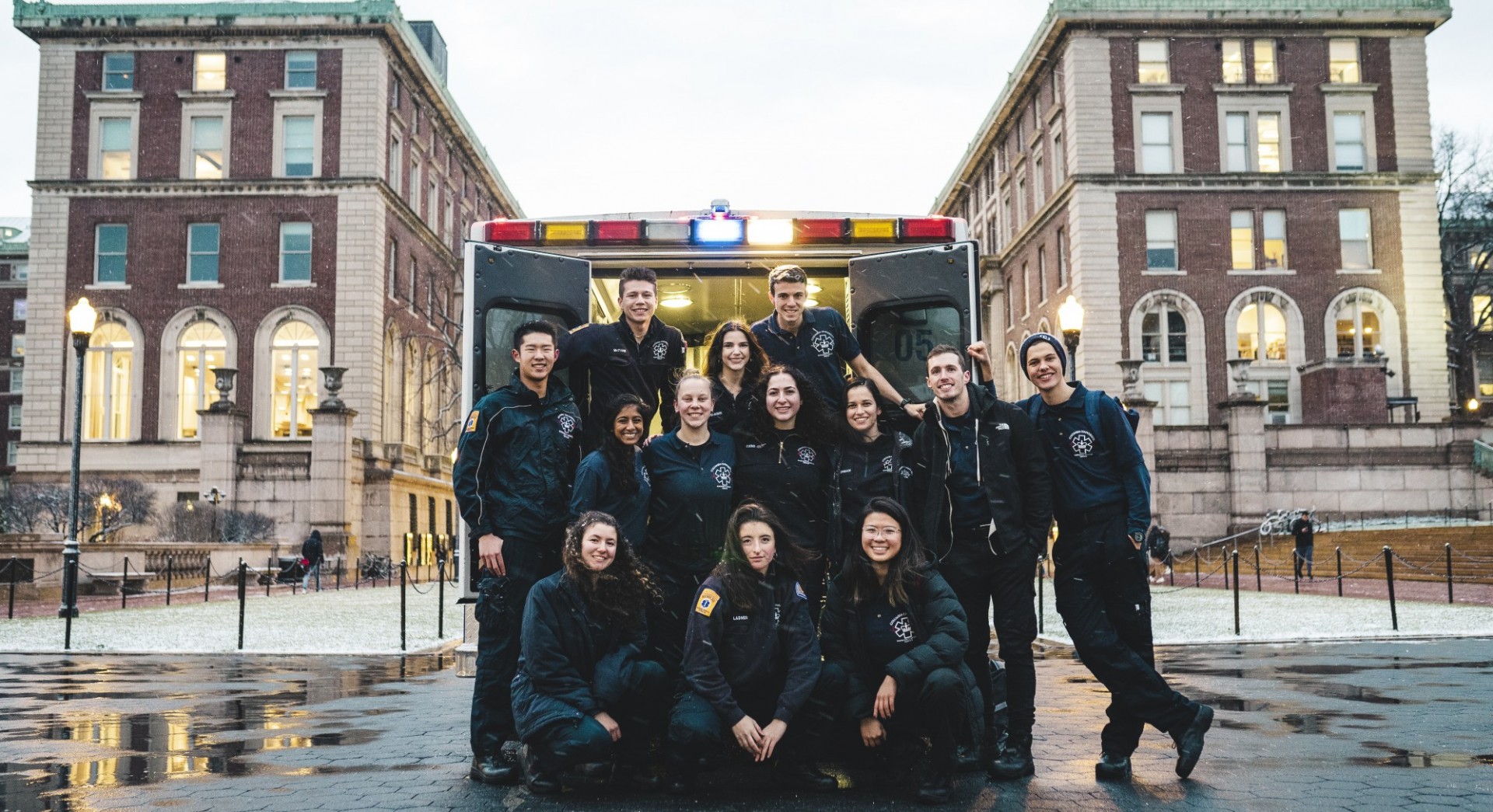 CUEMS members with ambulance 05 